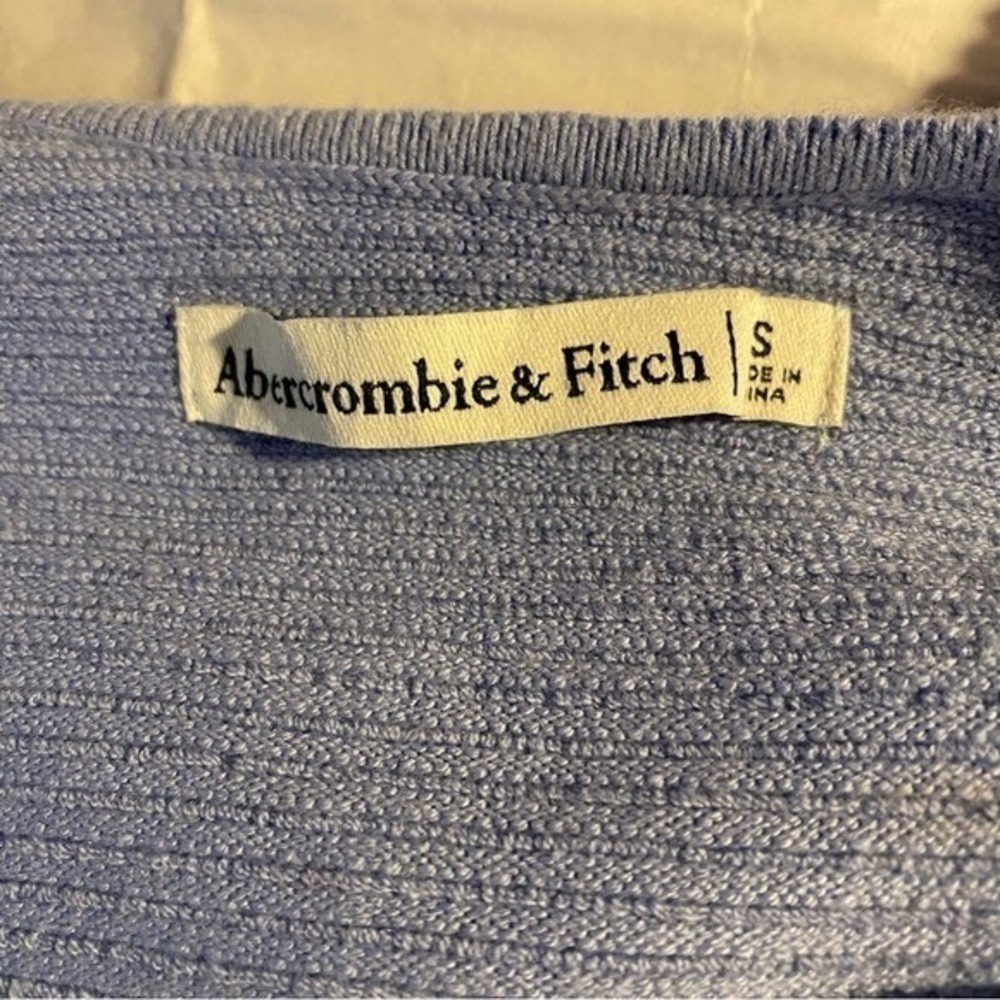 Abercrombie & Fitch Scuba Cross Back Elevated‎ Ribbed Knit Mini Dress Size Small - Picture 5 of 7